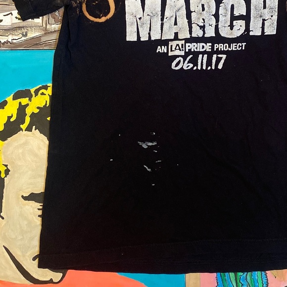 2017 LA Pride #RESIST March T Shirt - Picture 4 of 13